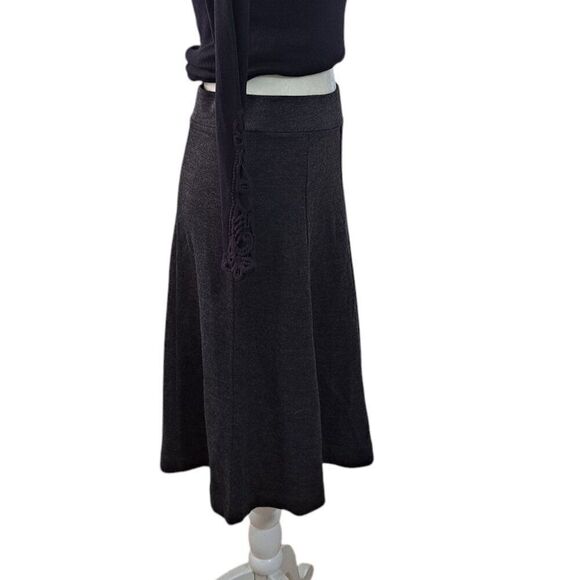 Banana Republic Women's Wool Blend Charcoal A line Skirt Office Work Wear Sz 4 - Picture 5 of 8